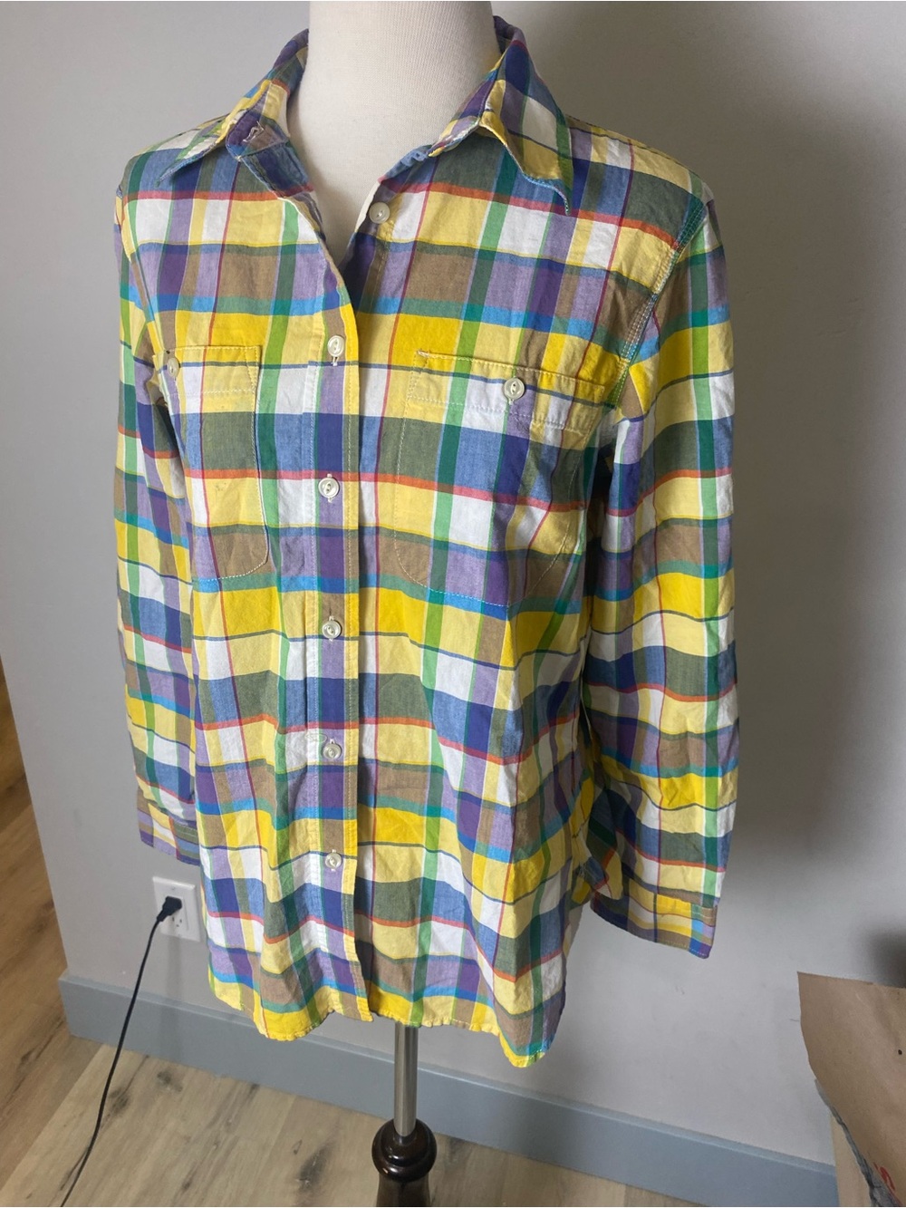 Lauren Ralph Lauren Plaid Button-Front Long Sleeve Shirt 90’s Y2K 2000’s